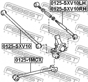 Рычаг подвески 0125-SXV10 0125-SXV10 FEBEST