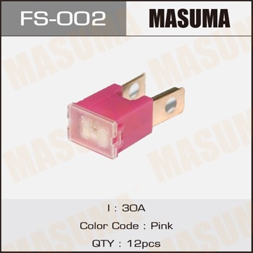 предохранитель силовой! тип 'папа' 30A розовый\ FS-002 MASUMA