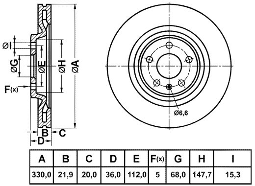 Диск тормозной AUDI A4/A5 07-/A6/A7/A8 10-/Q5  RN1734 RN1734 NIBK