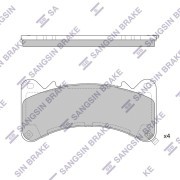 Колодки передние CADILLAC ESCALADE 2016- SP4115 SP4115 SANGSIN
