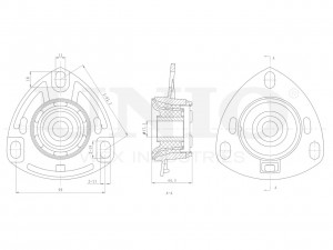 Опора амортизатора передняя RMP-13002 UNIO