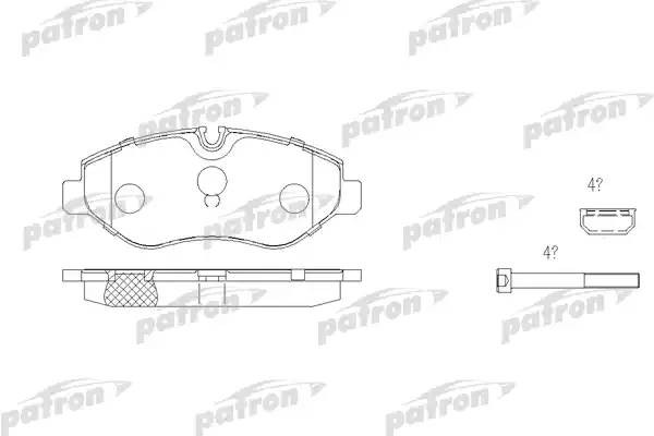 Колодки тормозные PBP1778 PBP1778 PATRON