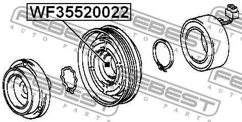 Подшипник кондиционера WF35520022 WF35520022 FEBEST