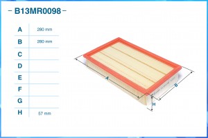 Фильтр воздушный B13MR0098 B13MR0098 CWORKS