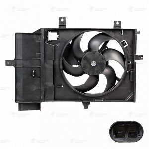 Э,вентилятор охл. с кожухом для ам Nissan Note (06-),Micra (02-) AT (LFK 1411) LFK 1411 LUZAR