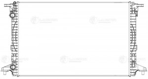 Радиатор охл. для ам Audi A4 (15-),A5 (16-) 1.4T,2.0T,2.0TD M,A (LRc 1830) LRC 1830 LUZAR