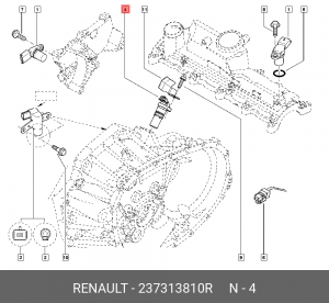датчик коленвала 237313810R 237313810R RENAULT
