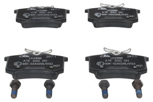 13.0470-2886.2 колодки дисковые задние! ceramic\ VW Golf/Passat/Polo, Audi A2-A8 13.0470-2886.2 ATE
