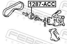 Ролик натяжной 1287-ACC 1287-ACC FEBEST