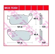 Колодки дисковые MCB753SV MCB753SV TRW LUCAS