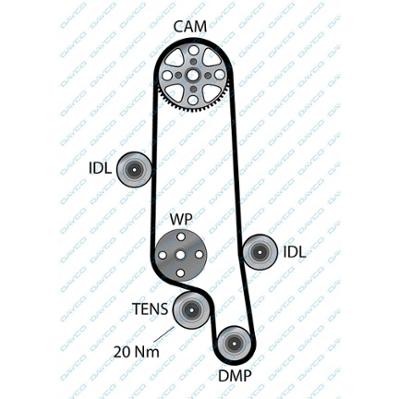 VW GOLF/BORA/LUPO/POLO 97> 1.4 16V/1.6 16V 941013 DAYCO