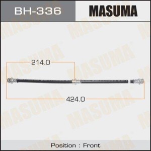 шланг тормозной передний!\ Mitsubishi Pajero II 90-00 BH-336 MASUMA