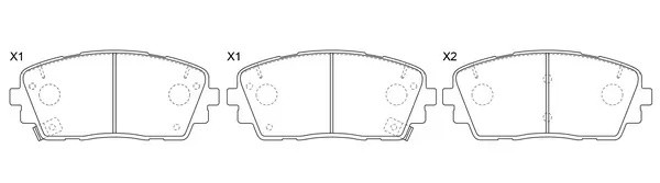 Колодки тормозные передние KIA PICANTO 11- BP13001 BP13001 SB NAGAMOCHI