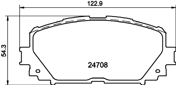 Колодки тормозные TOYOTA Yaris (06-) передние (4шт.) MINTEX MDB2956 MINTEX