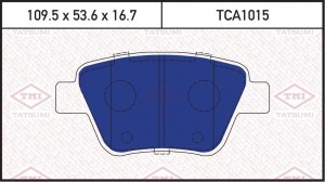 Колодки тормозные дисковые задние AUDI A3 12-SKODA Yeti 09-VW Golf/Jetta/Touran  TCA1015 TATSUMI