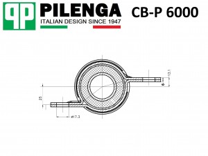 Сайлент-блок BOXER, DUCATO CB-P6000 CBP6000 PILENGA