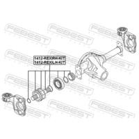 ПОЛУОСЬ ПРАВАЯ 27X491X27 1412-REXIRH-KIT 1412REXIRHKIT FEBEST