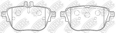 Колодки тормозные MERCEDES CLS (17-) задние (4шт.) NIBK PN31031 NIBK