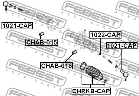 Пыльник рулевой CHRKB-CAP CHRKB-CAP FEBEST