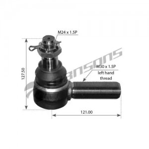 наконечник рулевой тяги !LHT M30x1.5 M24x1.5 /27 L=121 Omn MB,MAN,Volvo,Scania 700.080 MANSONS