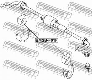ВТУЛКА ПЕРЕДНЕГО СТАБИЛИЗАТОРА D52 подходит для BMW 5 E60/E61 2001-2010 BMSB-F01 BMSB-F01F FEBEST