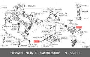 PATHFINDER (R51M) (2004>) 545807S00B NISSAN