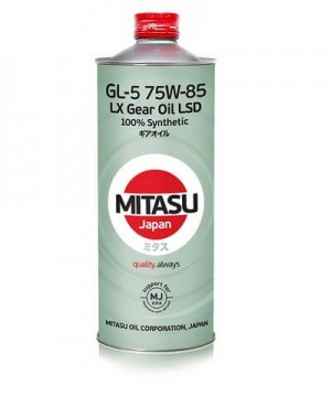 МАСЛО ТРАНСМИСИОННОЕ LX GEAR OIL GL-5API GL-5 LS type 100 Synthetic MITASU 75W85 MJ4151 MITASU