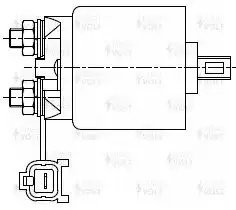 Реле втягивающее стартера для а.м Nissan Primera 90- , 02- 1.6i VSR 1413 VSR1413 START VOLT