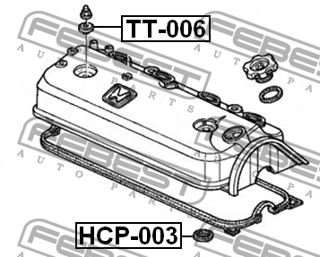 Кольцо уплотнительное свечного колодца TT-006 TT-006 FEBEST