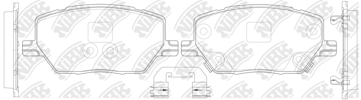 Колодки тормозные дисковые NiBK PN0714 PN0714 NIBK