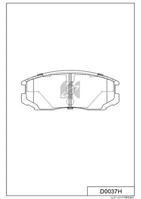 D0037H колодки дисковые передние!\ Daihatsu Terios J1 1.3DX/SX &4WD 97> D0037H MK KASHIYAMA