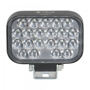 Фара светодиодная прямоугольная, 21 LED рассеяный свет 21W, (108х80х35) 12/24V ( ALED019 AIRLINE