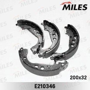 Колодки барабанные (TOYOTA YARIS 1.0-1.4 99-/IQ 09- (Японская сборка)) (TRW GS86 E210346 MILES