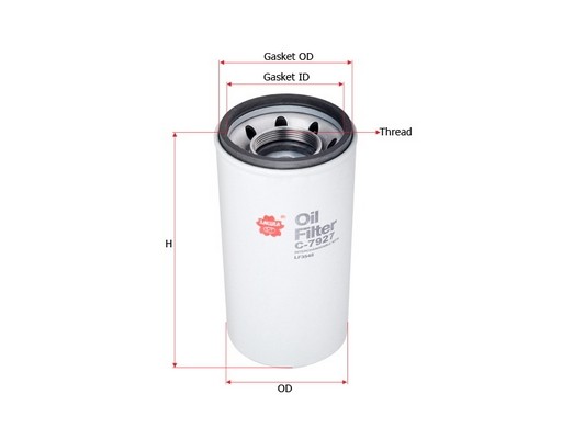 Фильтр масляный CASE iH C7927 C7927 SAKURA