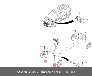 4892021200 автозапчасть для автомобиля 4892021200 SSANG YONG