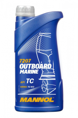 Масло моторное 2-х тактное MANNOL 7207 Outboard Marine 2T TC FC полусинтетическо MN7207-1 MANNOL