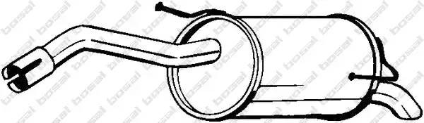 Глушитель NISSAN Note (06-12) (1.4),Micra (03-10) (1.2/1.4/1.5) BOSAL 145-125 BOSAL