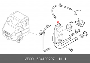 горловина заливная! топлива\IVECO DAILY 06> 504100297 IVECO