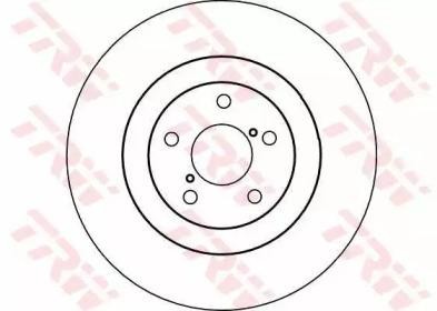 Диск тормозной передний SUBARU FORESTER, IMPREZA, LEGACY, OUTBACK DF4104 DF4104 TRW
