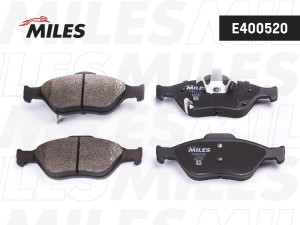 Колодки тормозные передние (Смесь Low-Metallic) TOYOTA YARIS / VITZ 1.0-1.4 06-  E400520 MILES