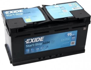 Аккумулятор EXIDE StartStop 95А/ч обратная полярность EXIDE EK950 EXIDE