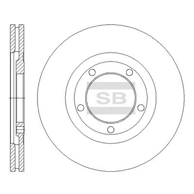 Диск тормозной передний KIA BONGO III SD2055 SD2055 SANGSIN