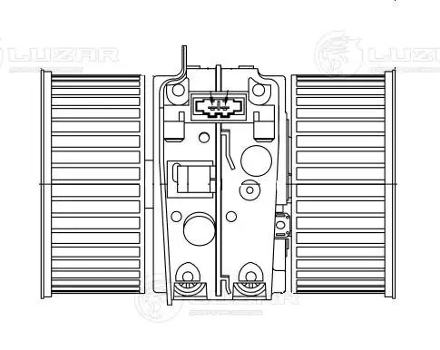 Вентилятор отопителя салона для а/м Renault Megane III (08-) LFh0902 LFH0902 LUZAR