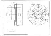 Диск тормозной AVANTECH передний левый (перфорированный) BR5001FL AVANTECH
