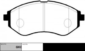 Колодки тормозные CHEVROLET Aveo 2005 ~ 2008 / Kalos 2005 ~ 2008 / Matiz 2005 ~  GK0439 CTR