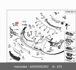 ДАТЧИК ПАРКОВОЧНЫЙ A 000 905 24 02 MERCEDES BENZ