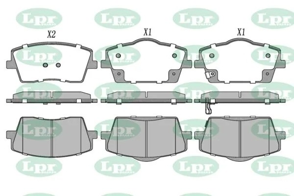 Колодки тормозные дисковые VOLVO XC40 17- передние 05P2062 05P2062 LPR
