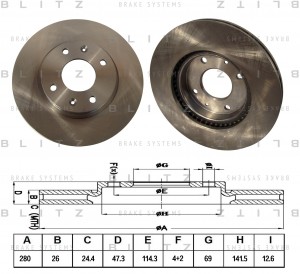 HYUNDAI ELANTRA/ SONATA 01> c ABS BS0218 BLITZ