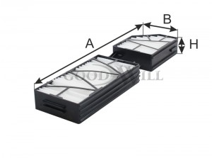 Фильтр салона AG1862KCF AG 186 2K CF GOODWILL