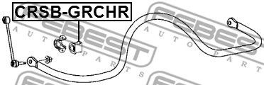 Втулка стабилизатора JEEP GRAND CHEROKEE (CKD) 2006-2015 CRSB-GRCHR CRSB-GRCHR FEBEST